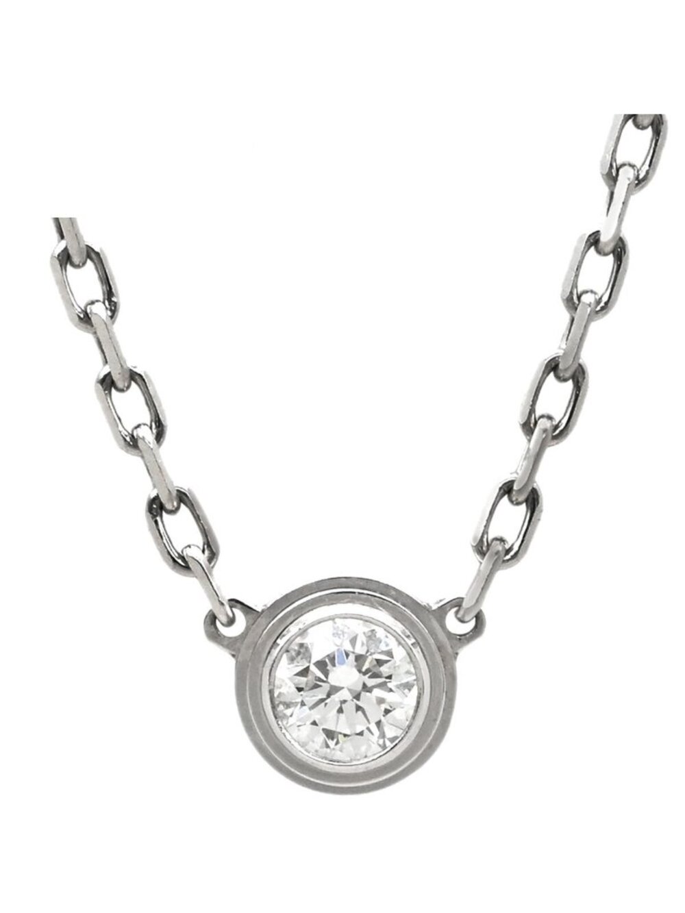 Cartier Necklace D'amour SM White Gold Diamond 18k WG